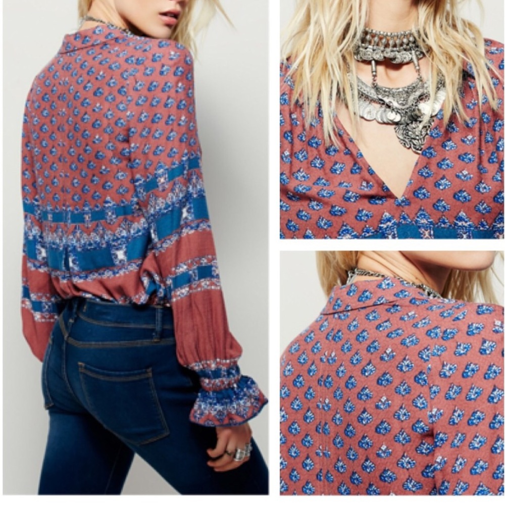 Free People Print Top